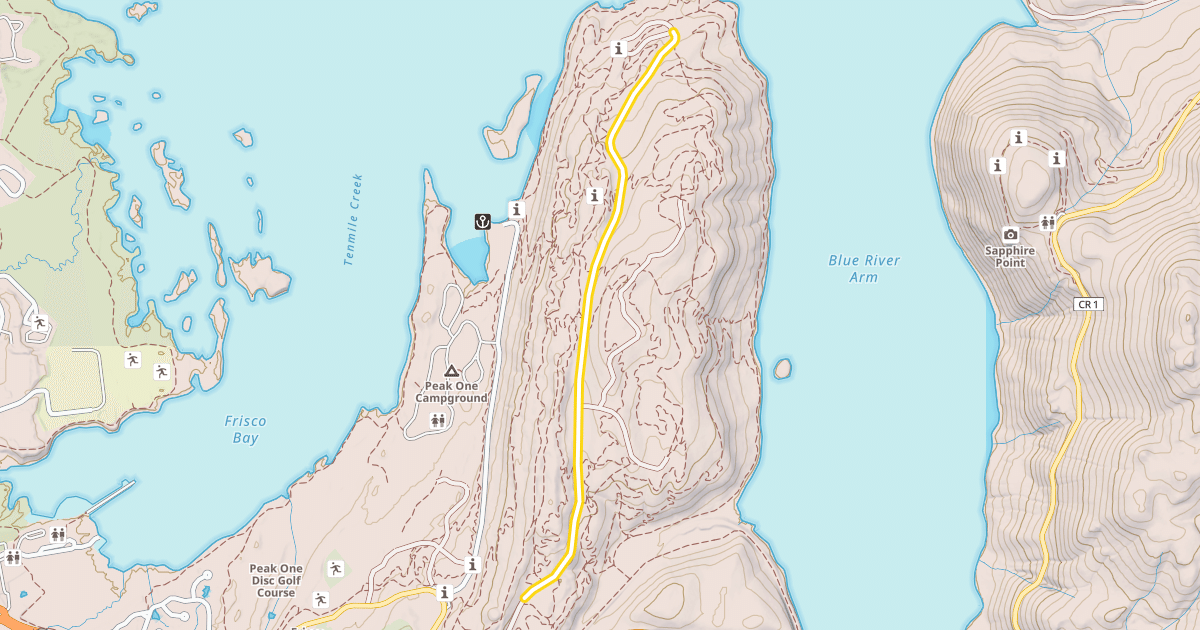 Map preview of Crown Point Road