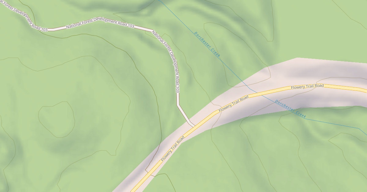 Map preview of USFS Motor Vehicle Use Map Roads {466D080A-CFD8-44F6-998A-953D8D18AC2A}