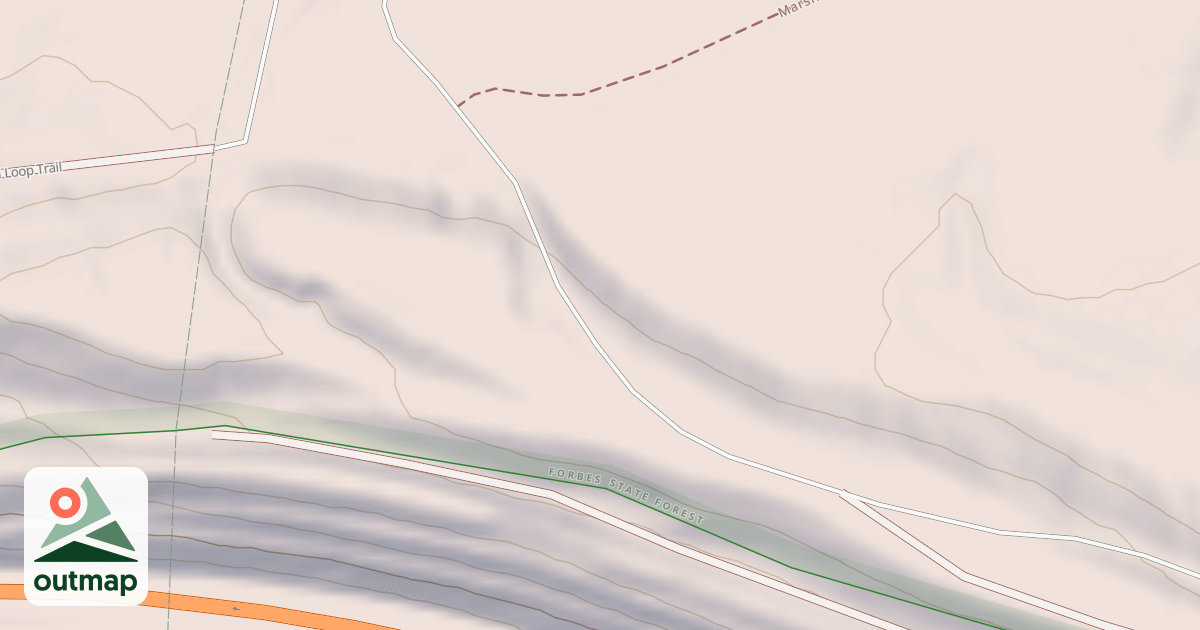 Map of Laurel Highlands Snowmobile Trail (Northern)