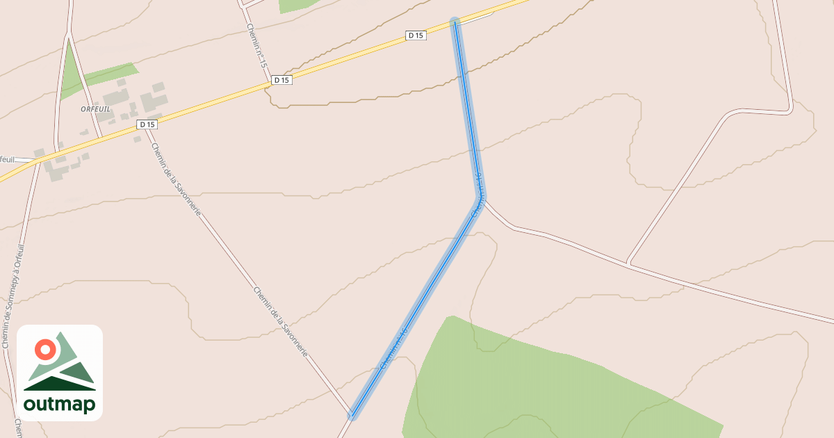 Map of Chemin n° 16