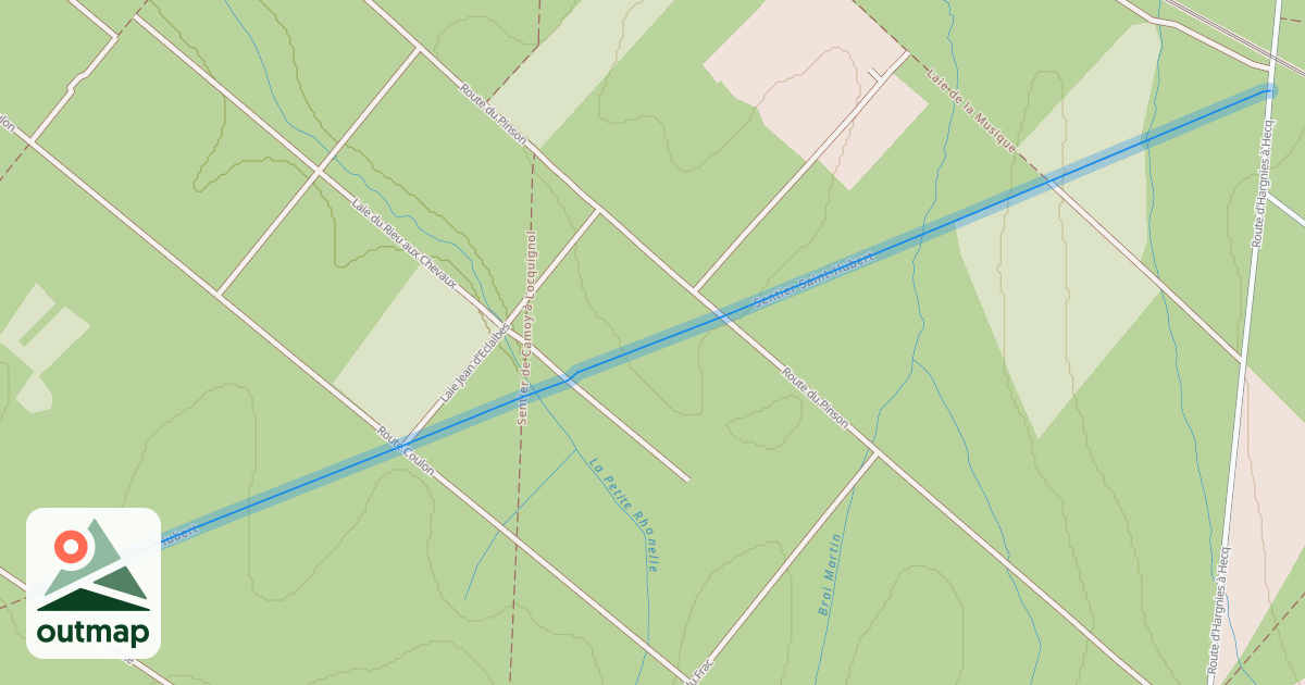 Map of Sentier Saint-Hubert