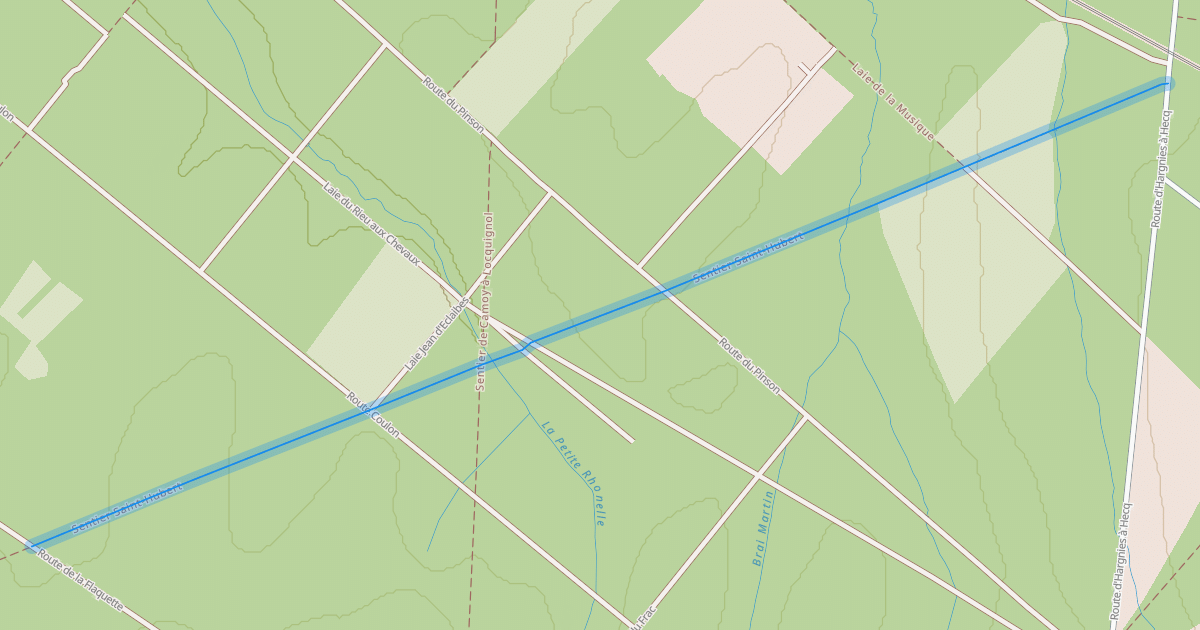 Map preview of Sentier Saint-Hubert