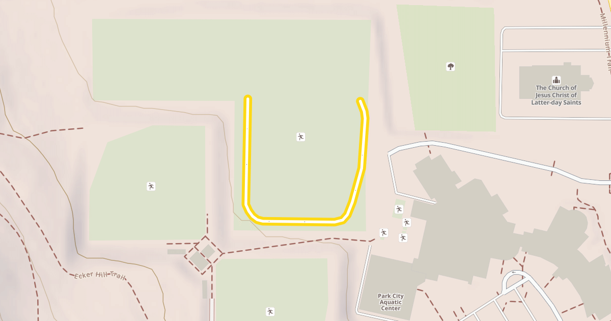 Map preview of Ecker Hill Nordic Trail