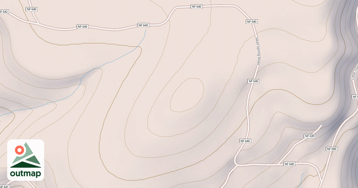 Map of MUD SPRING