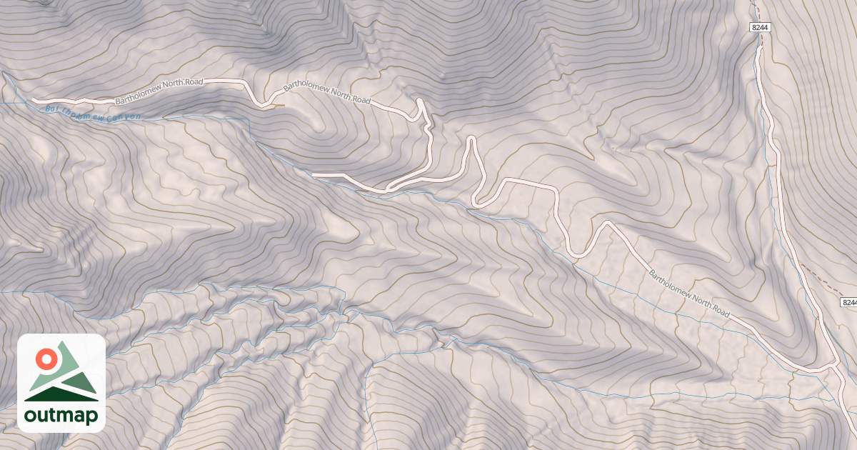 Map of BARTHOLOMEW NORTH