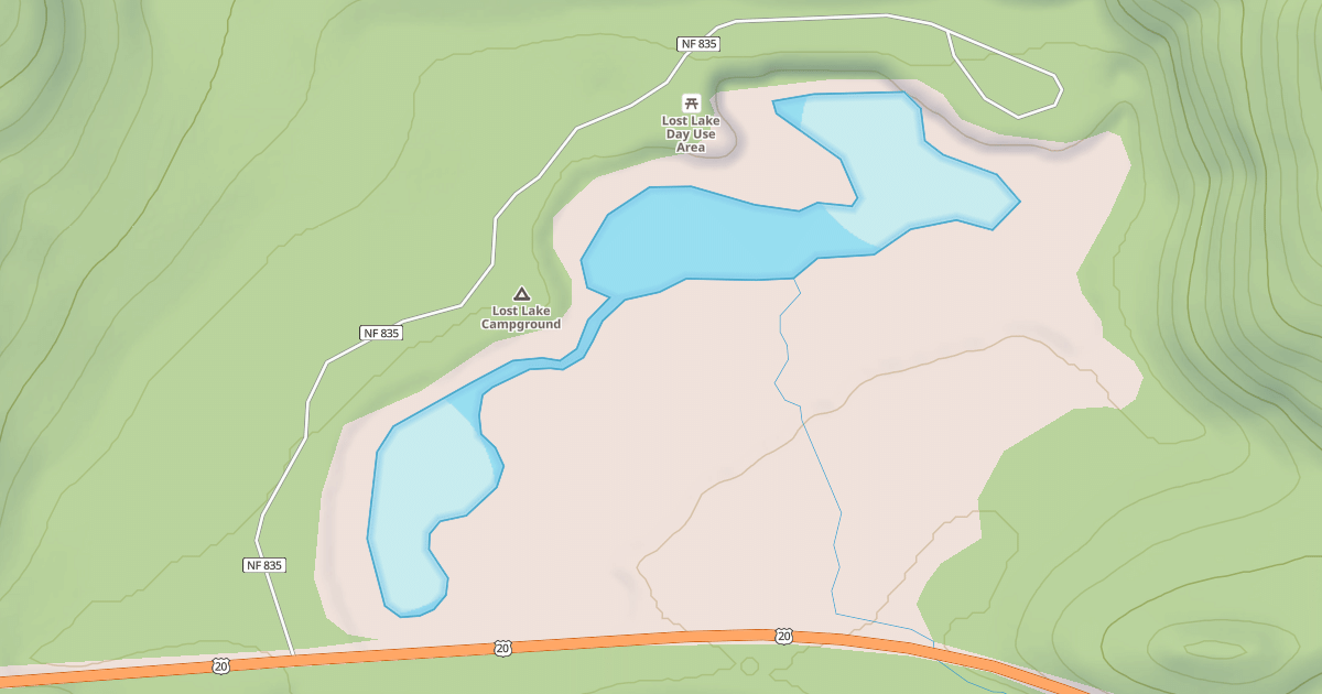 Map preview of LOST LAKE CAMPGROUND