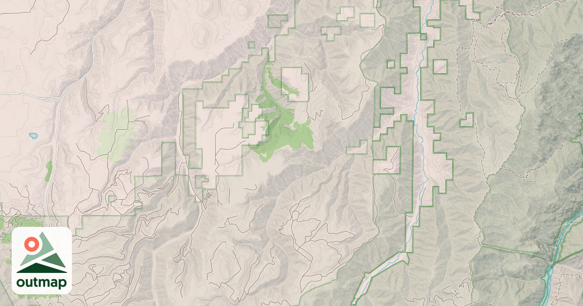 Map of Harl Butte Snowmobile