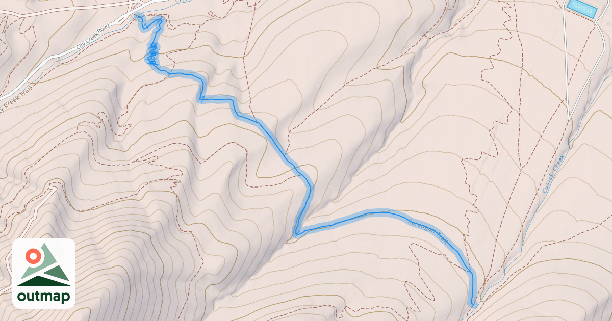 Map of Serengeti Trail