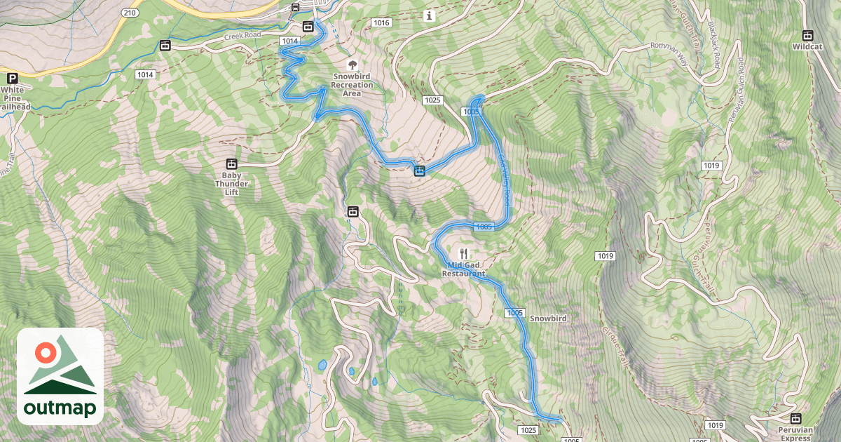 Map of Gad Valley Road