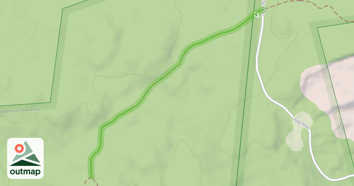 Map of Blue Trail Beaudoin Conservation Area