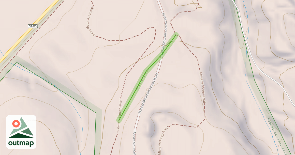 Map of Hercules Trail