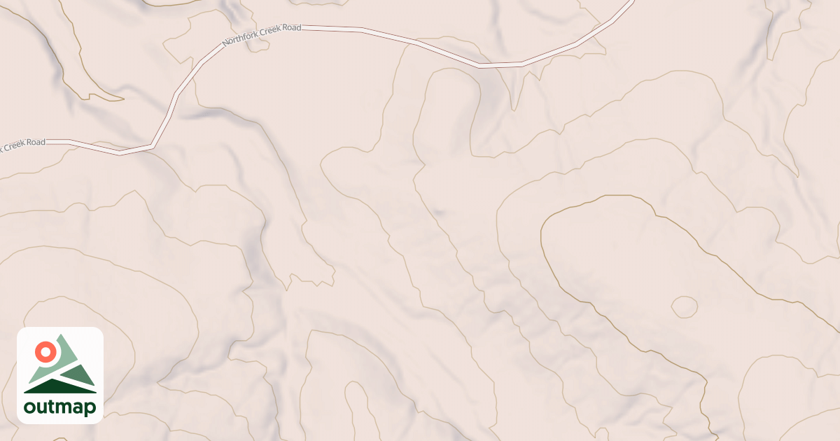 Map of NORTH FORK SPUR