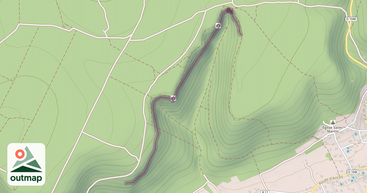 Map of Climbing Crag