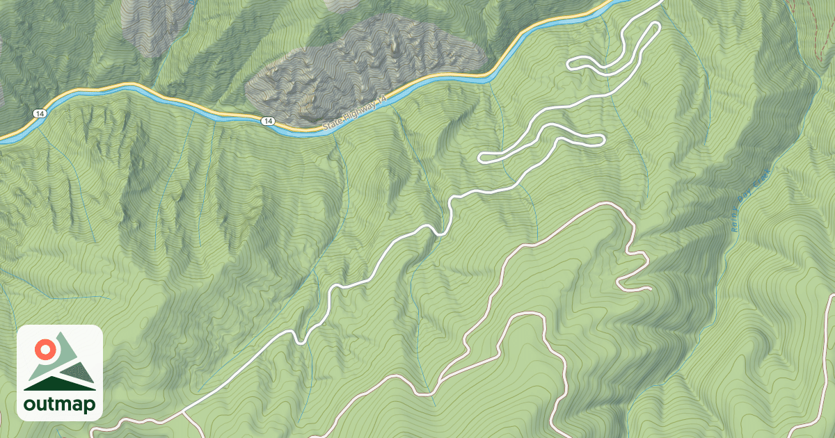 Map of BLUE RIDGE