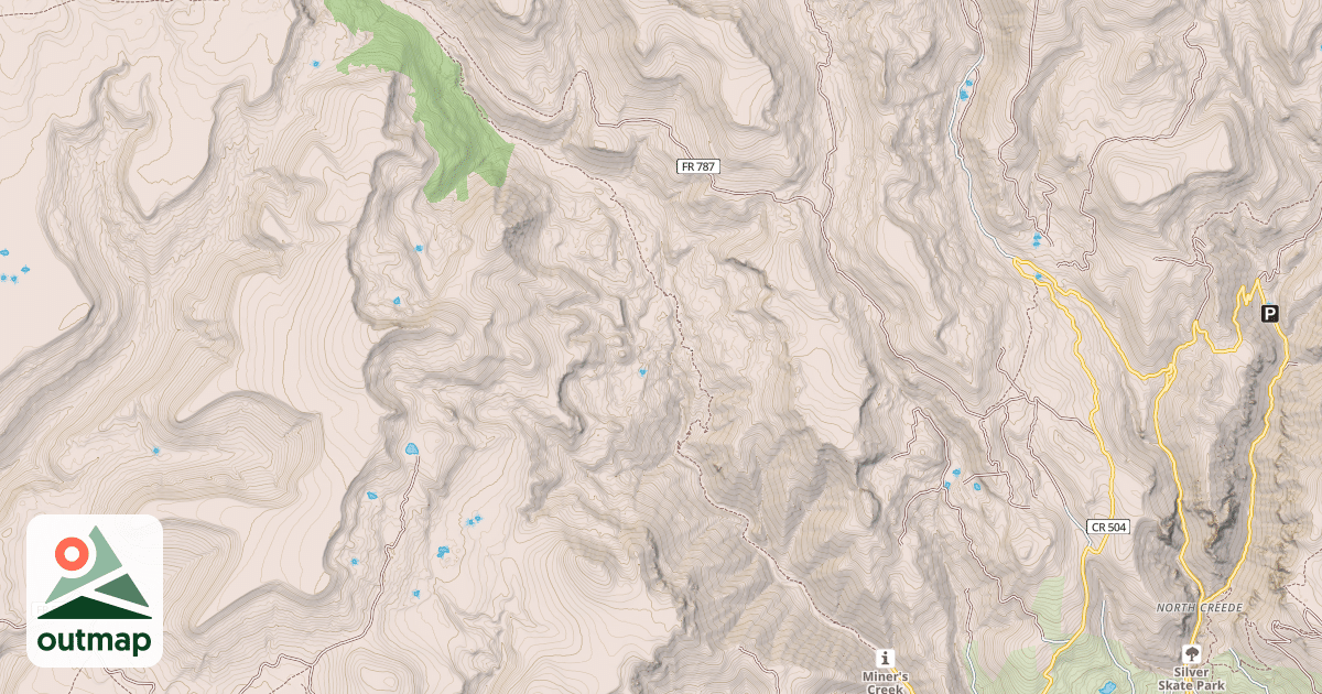Map of MINER'S CREEK