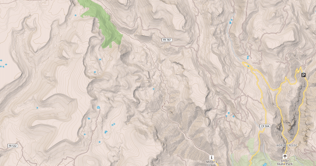 Map preview of MINER'S CREEK