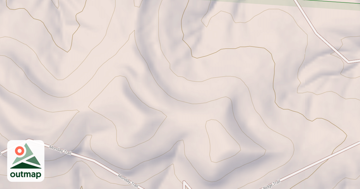 Map of Red Fox Trail in Hocking