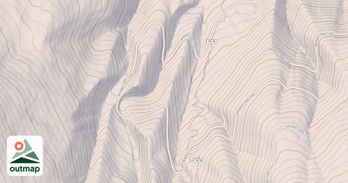 Map of Wicked Creek