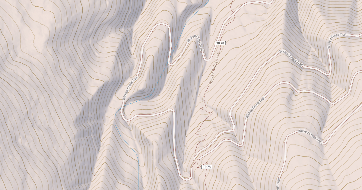 Map preview of Wicked Creek