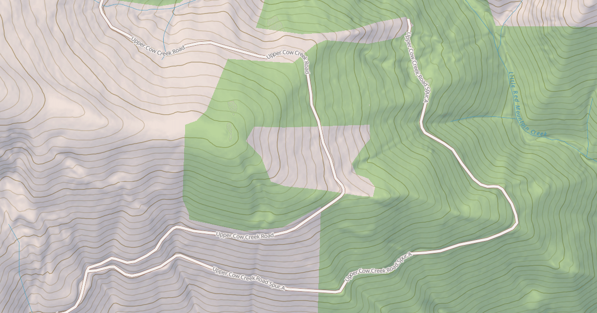 Map preview of UPPER COW CREEK