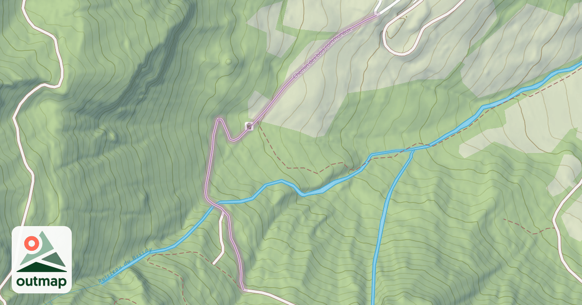 Map of Chemin des bois communaux