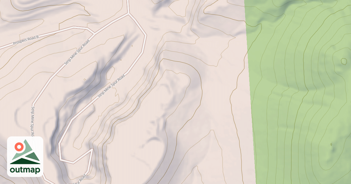 Map of STRIP MINE SPUR ROAD