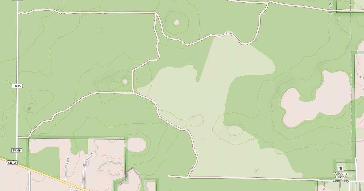 Map preview of USFS Motor Vehicle Use Map Roads {54E8399E-2772-4B64-9F3D-CC39A1E357F2}
