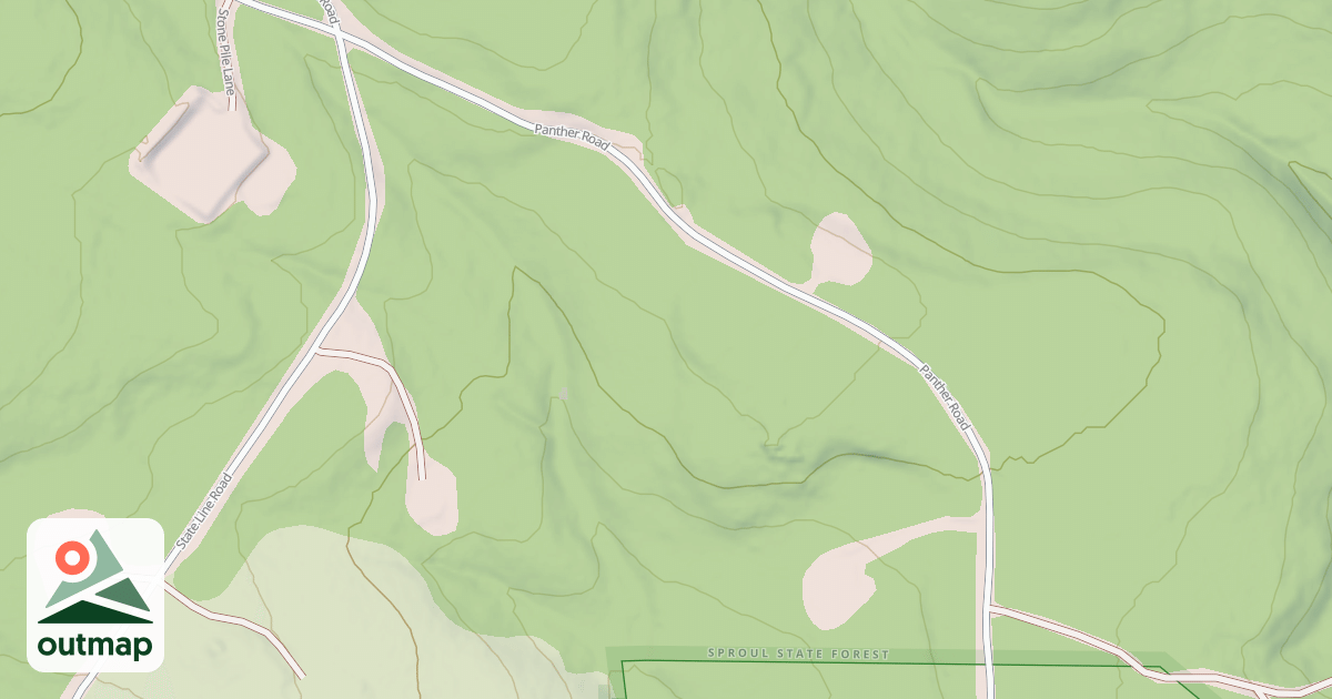 Map of Panther Snowmobile Trails