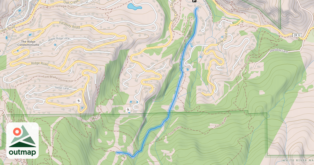 Map of East Branch