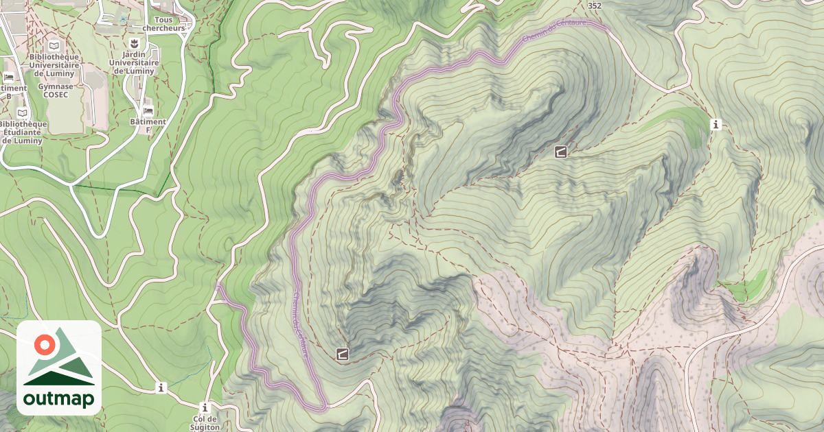 Map of Chemin du Centaure
