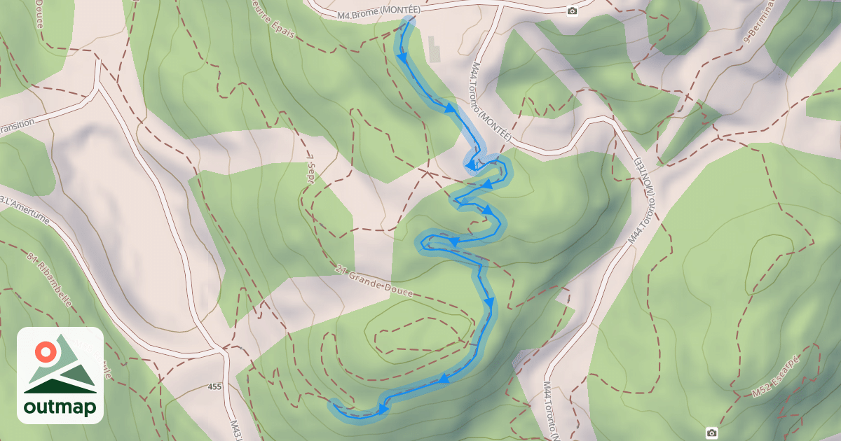 Map of 5 Extra Légère (haut)