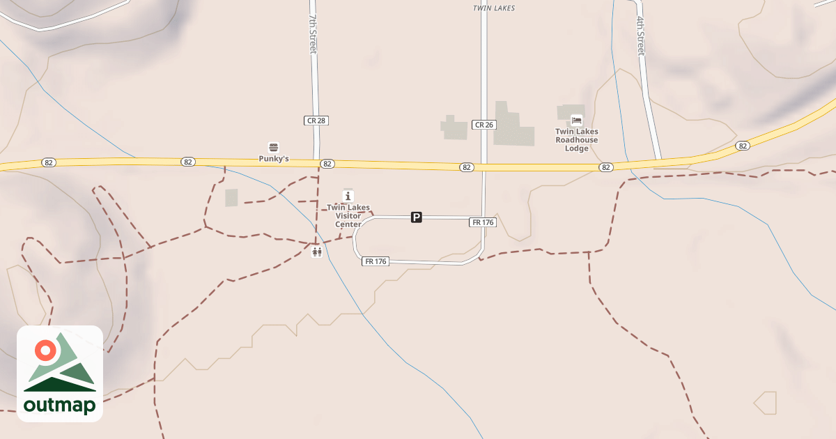 Map of TWIN LAKES REST STOP