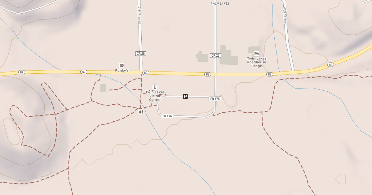 Map preview of TWIN LAKES REST STOP