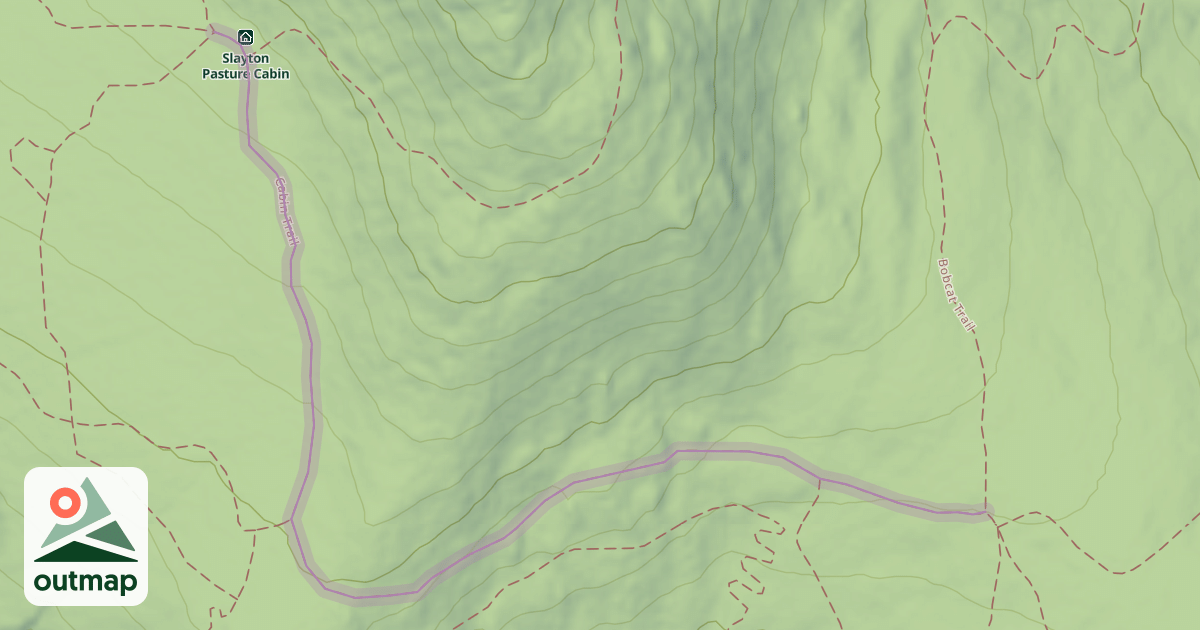 Map of Cabin Trail