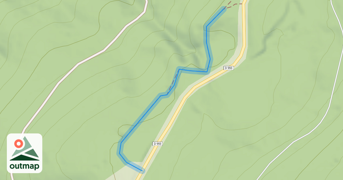 Map of Sentier de Bunkers