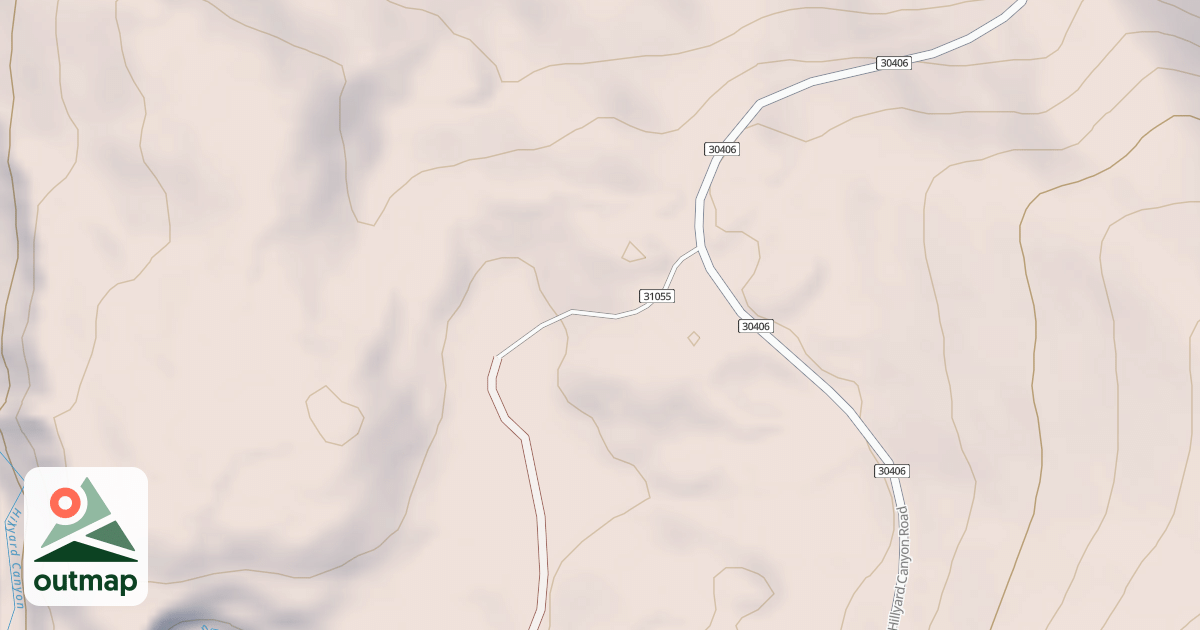 Map of HILLYARD CANYON