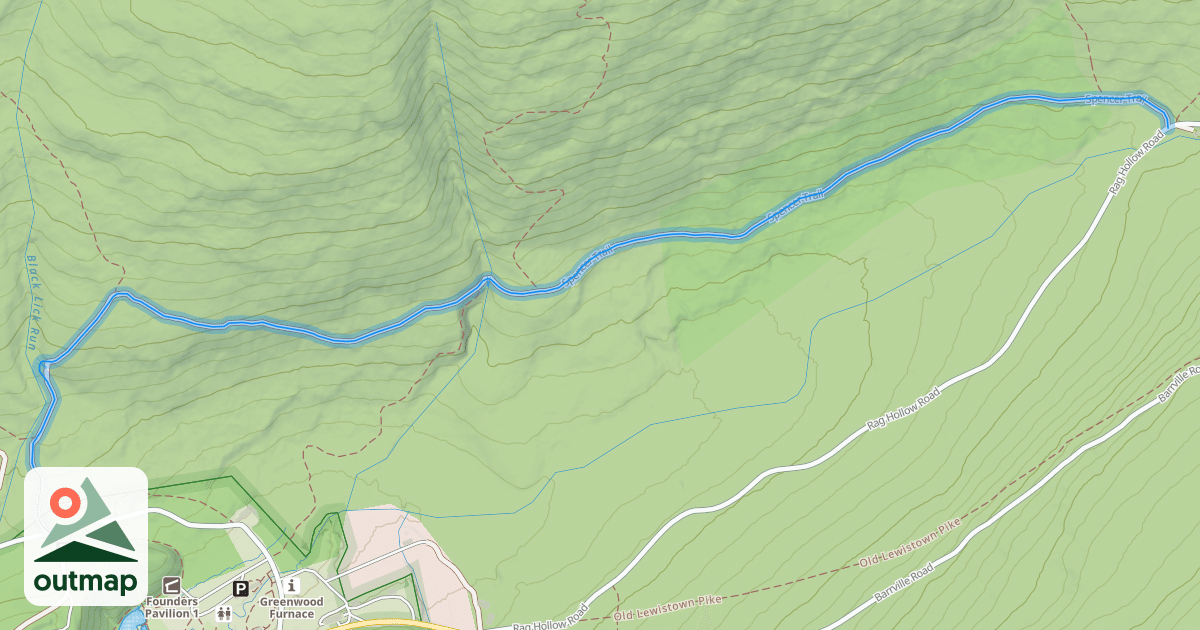 Map of Spencer Trail