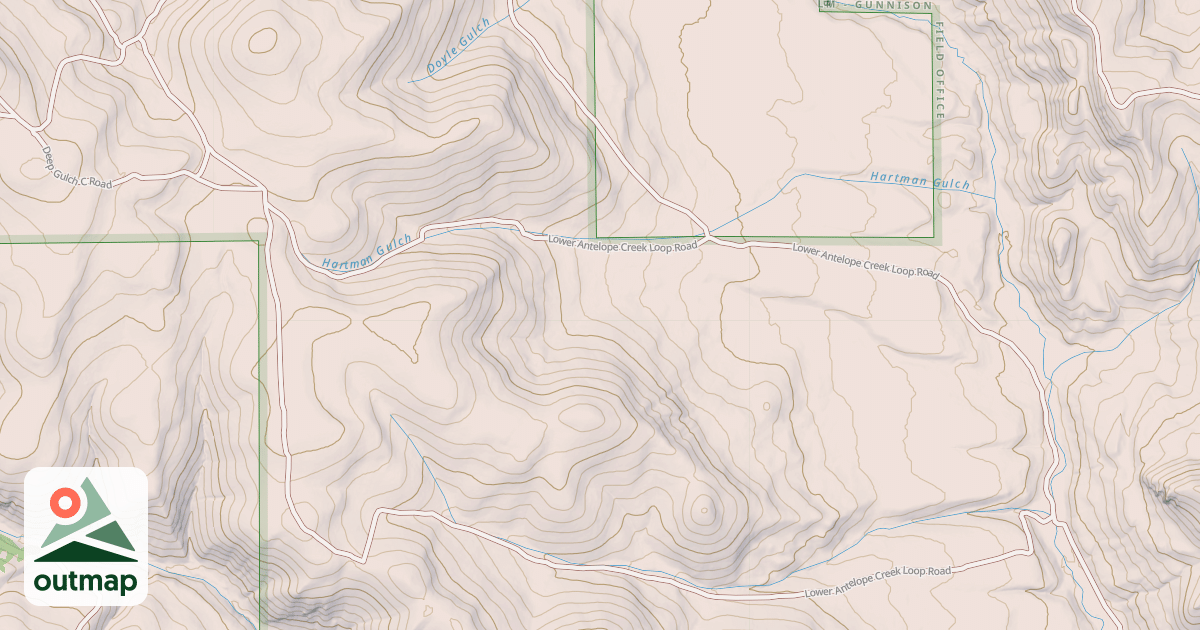 Map of BLM National GTLF Public Motorized Roads 64ff2fdc-7293-49f3-b459-e72539b675fc