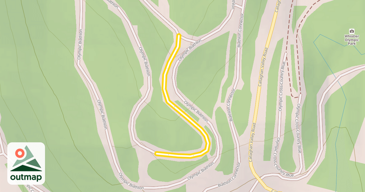 Map of Olympic Biathlon