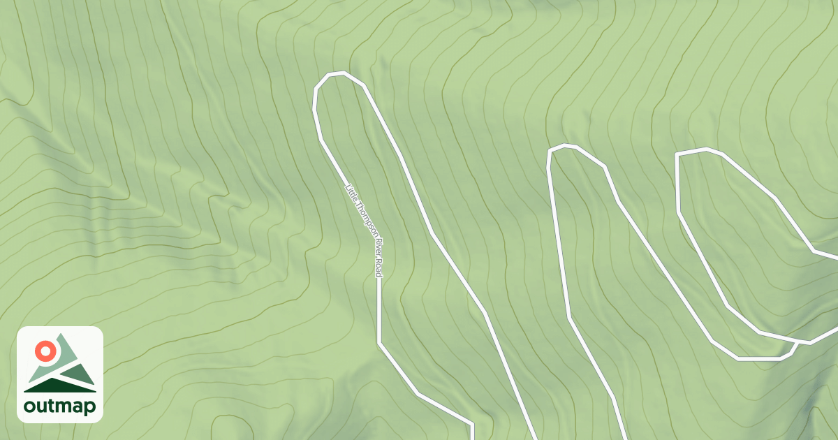 Map of LITTLE THOMPSON PEAK