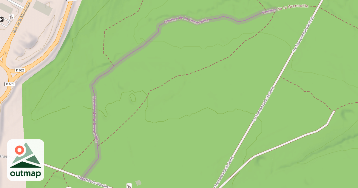 Map of Sentier de la Grenouille