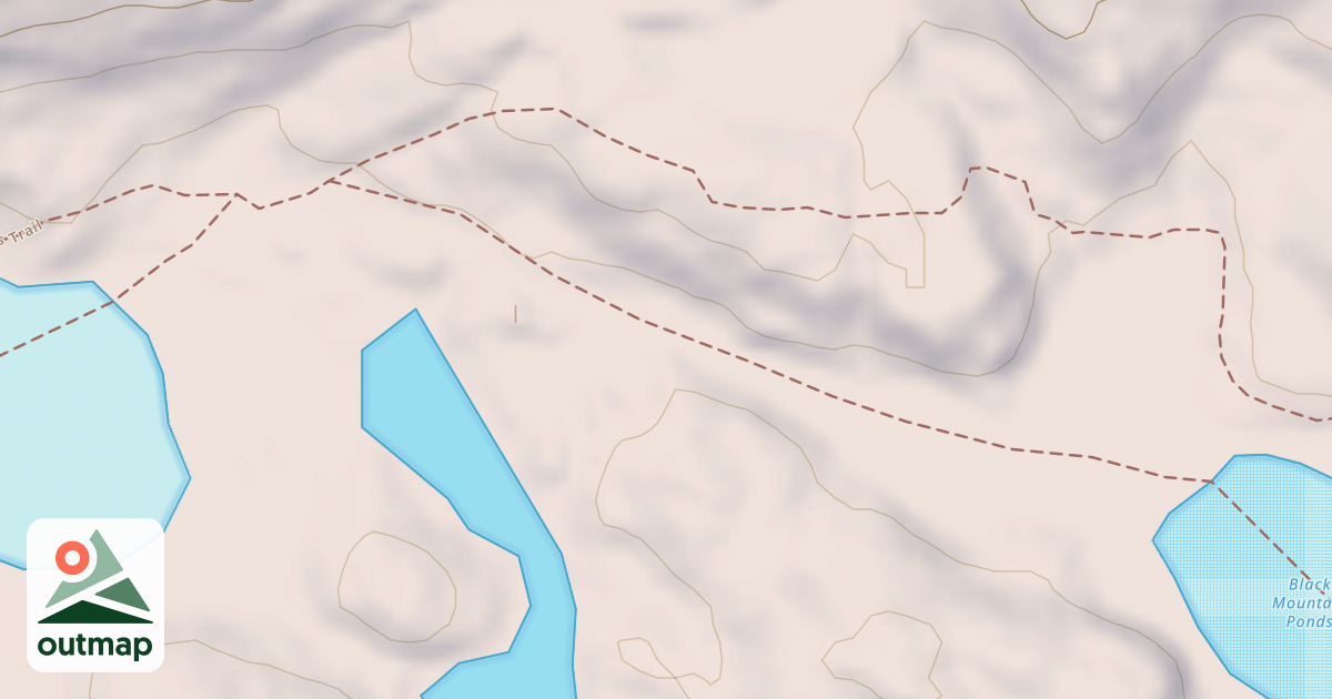 Map of Black Mountain Pond Snowmobile Trail