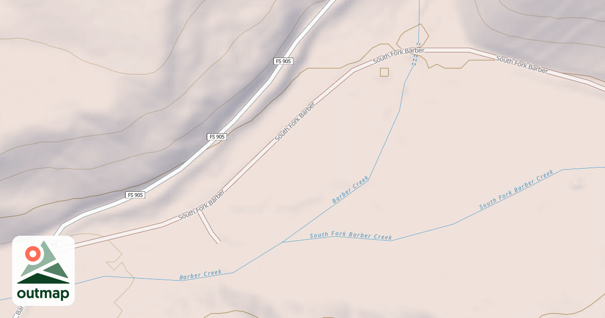 Map of BARBER DISPERSED REC