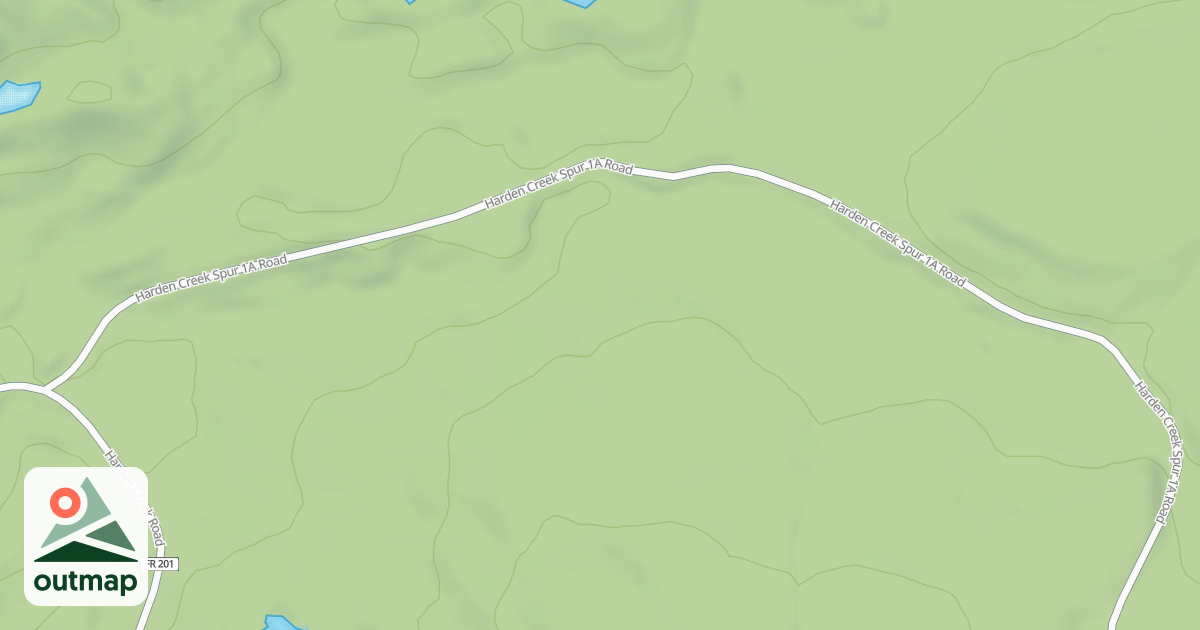 Map of HARDEN CREEK SPUR 1A