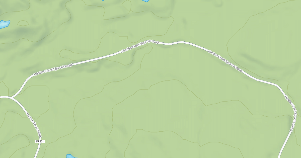 Map preview of HARDEN CREEK SPUR 1A