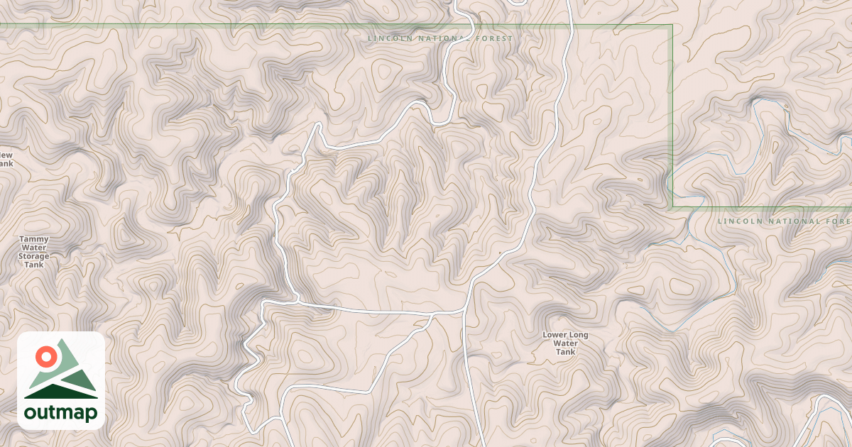 Map of GUADALUPE RIM