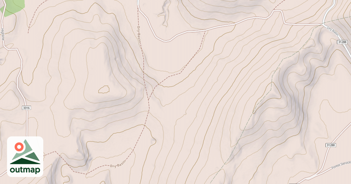 Map of DRY BASIN