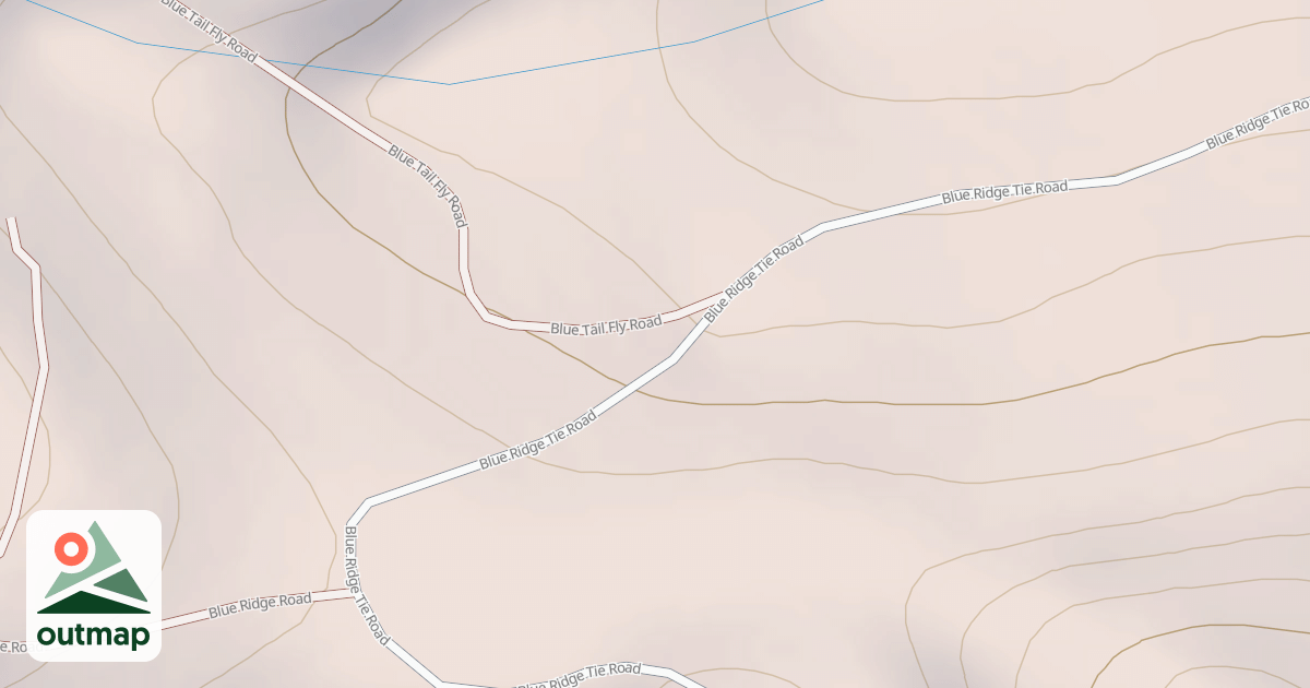 Map of BLUE RIDGE TIE