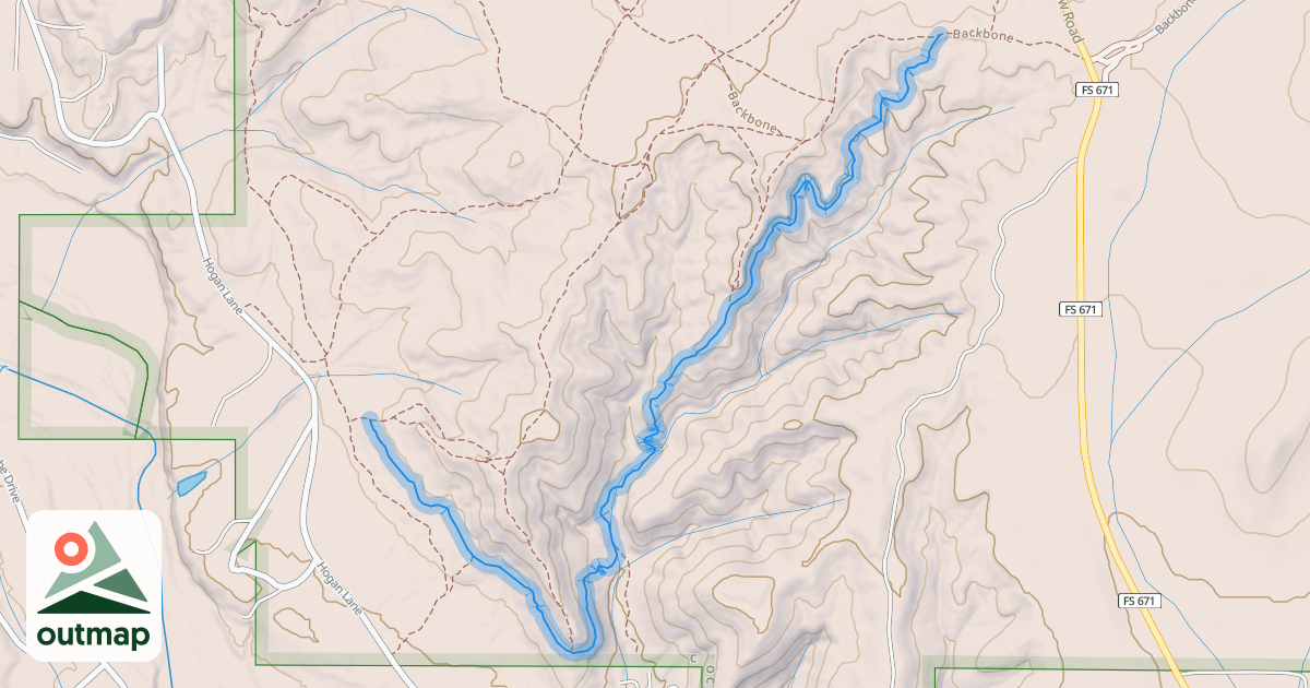 Map of Lower Side Oats Sec. 1