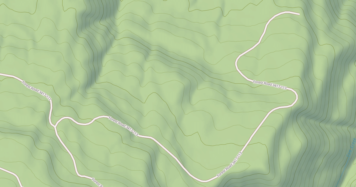 Map preview of USFS National Forest System Roads {55294100-5110-40BE-82E9-FEB15201A9E6}